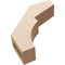 Ekena Millwork 3-inch W x 12-inch D x 12-inch H Monterey Rough Cedar Woodgrain TimberThane Knee Brace, Primed BRCUR03X12X12MONRCPR - alternate 2
